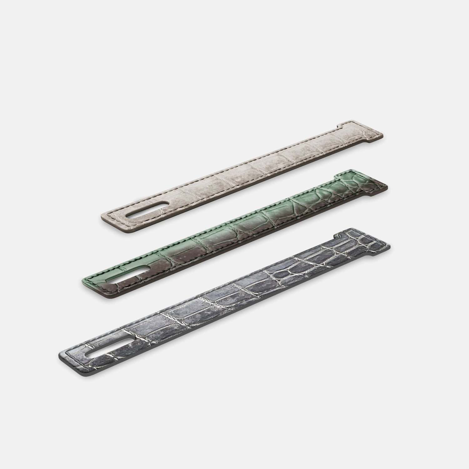 Silver iPhone 16 Pro Max Additional Strap Himalayan Crocodile -3 | Silver