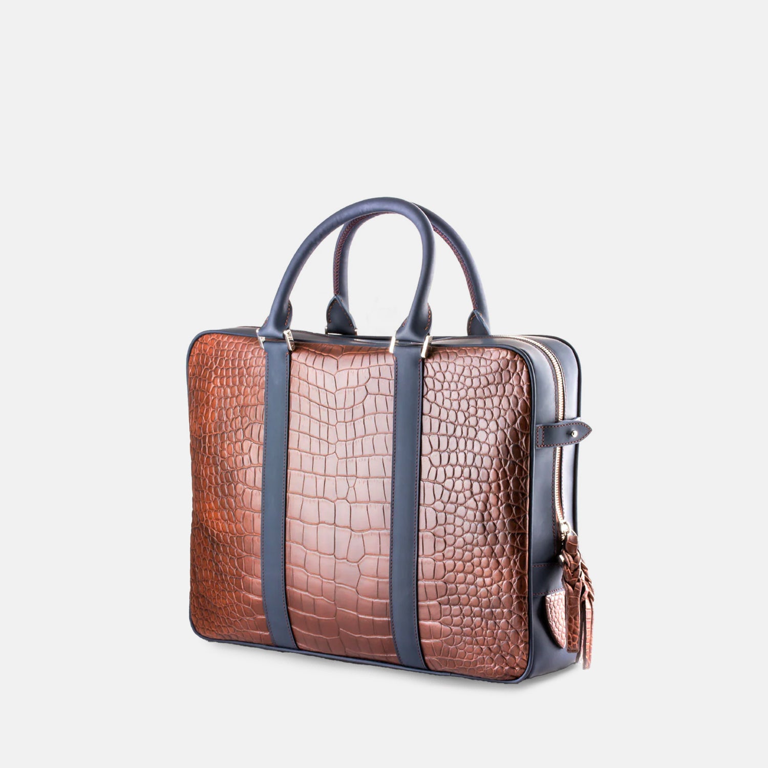 Messenger Bag In Alligator -1 | Honey