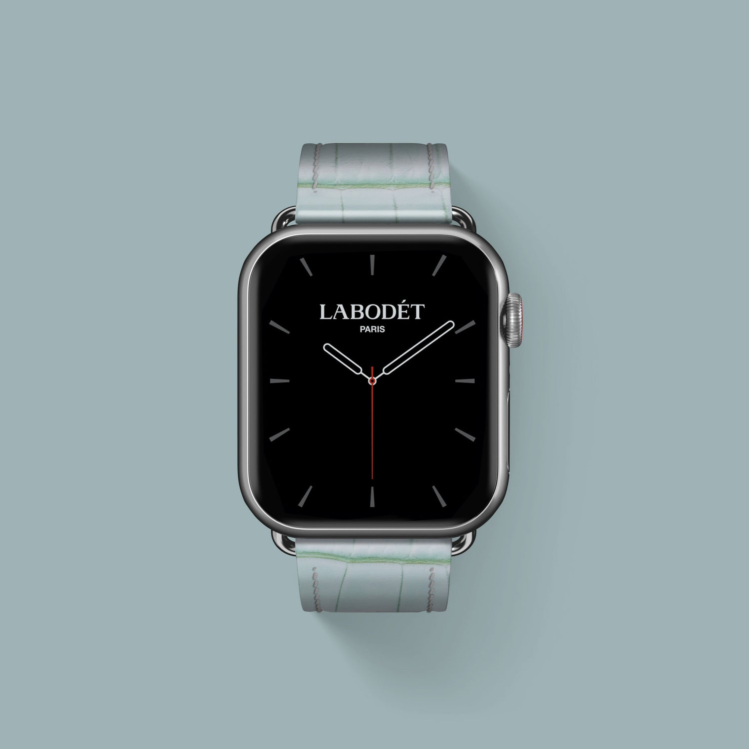 Mint-Gum Apple Watch Strap Classic 49 1/1 Alligator with Steel Metal -2 | Mint-Gum-Steel