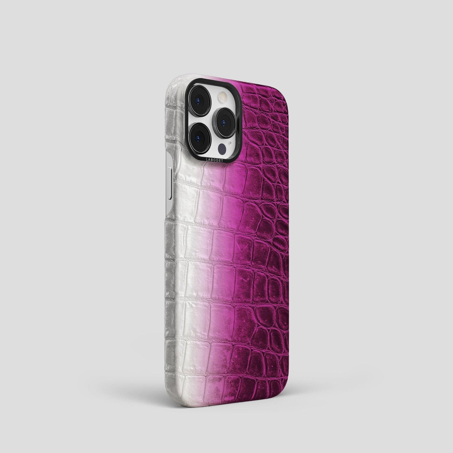Fuchsia iPhone 14 Pro Himalaya Classic Case with Black Metal -2 | Fuchsia-Black