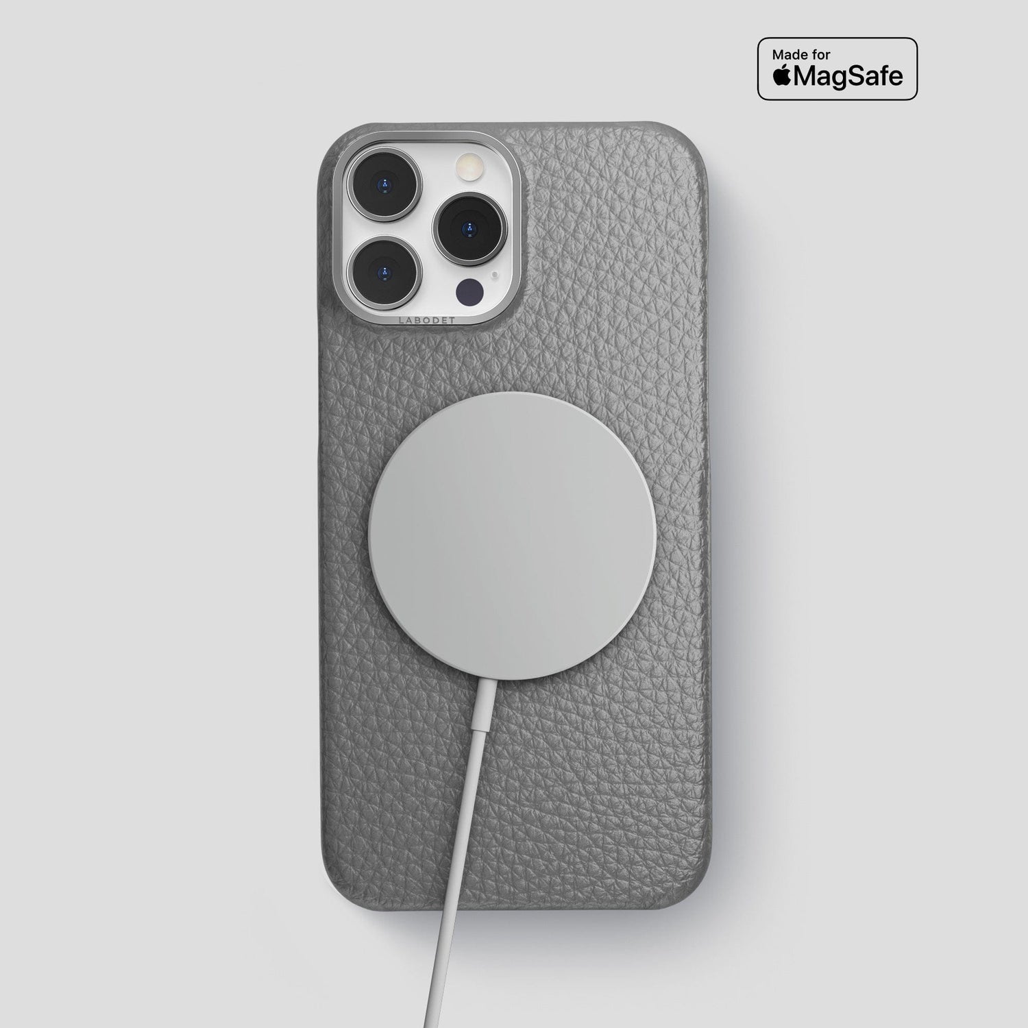 Souris iPhone 15 Pro Max Classic Case Calf with Steel Metal -5 | Souris-Steel