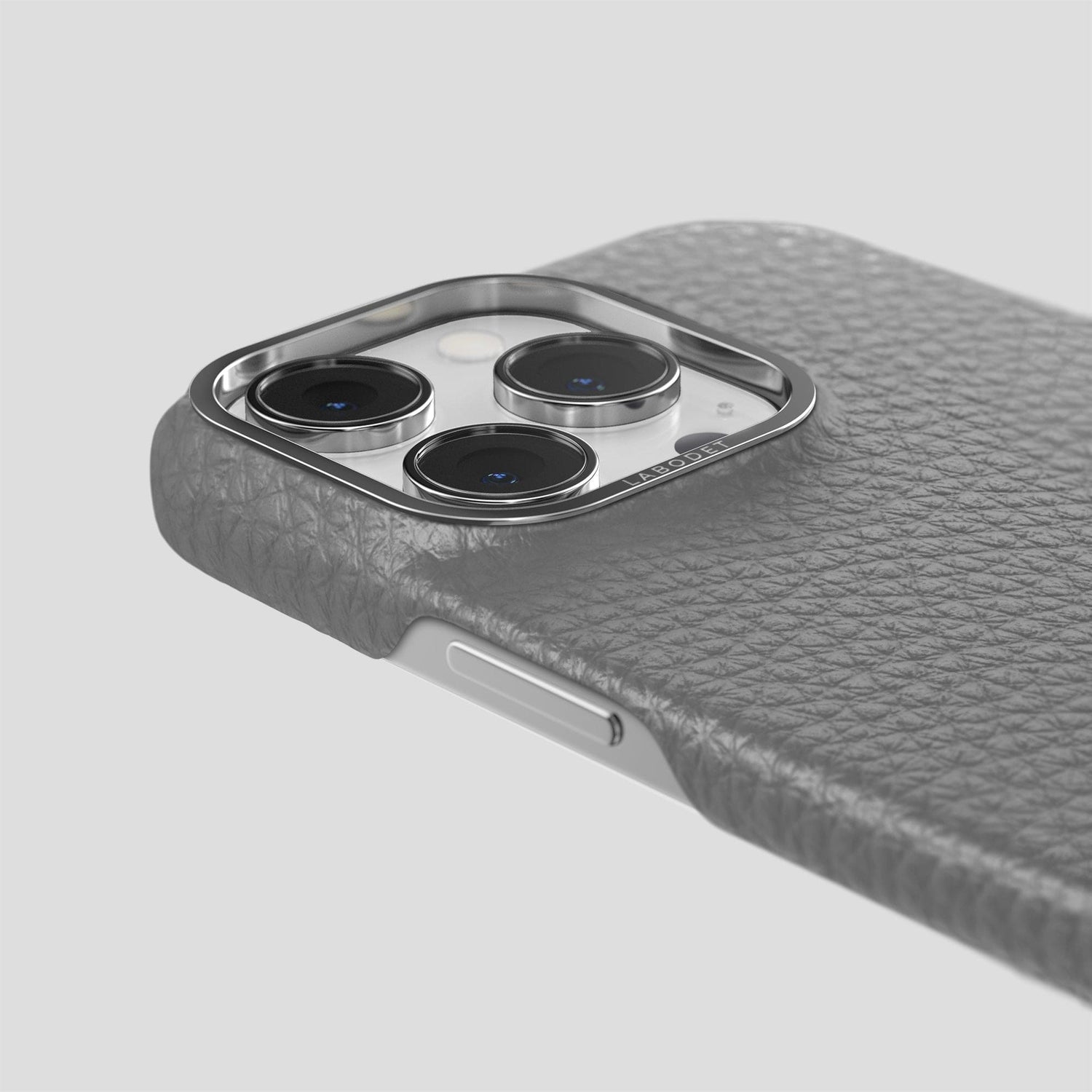 Souris iPhone 15 Pro Max Classic Case Calf with Steel Metal -6 | Souris-Steel