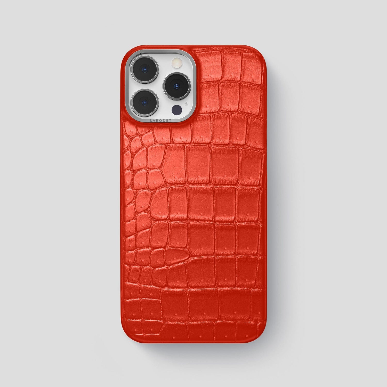 Rust iPhone 15 Pro Max Classic Case Porosus Crocodile with Steel Metal -1 | Rust-Steel