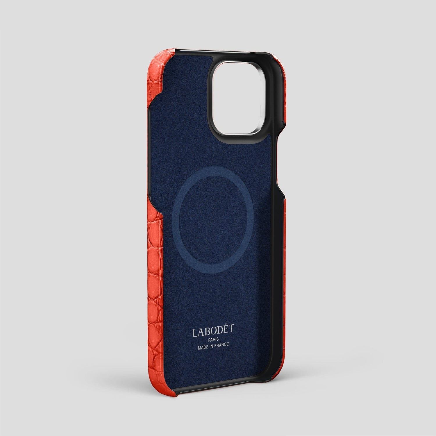 Rust iPhone 15 Pro Max Classic Case Porosus Crocodile with Steel Metal -4 | Rust-Steel
