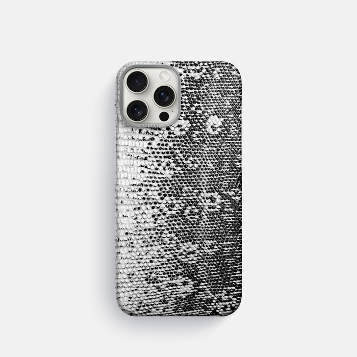 Dark iPhone 16 Pro Himalayan Lizard Classic Case with Steel Metal -1 | Dark-Steel