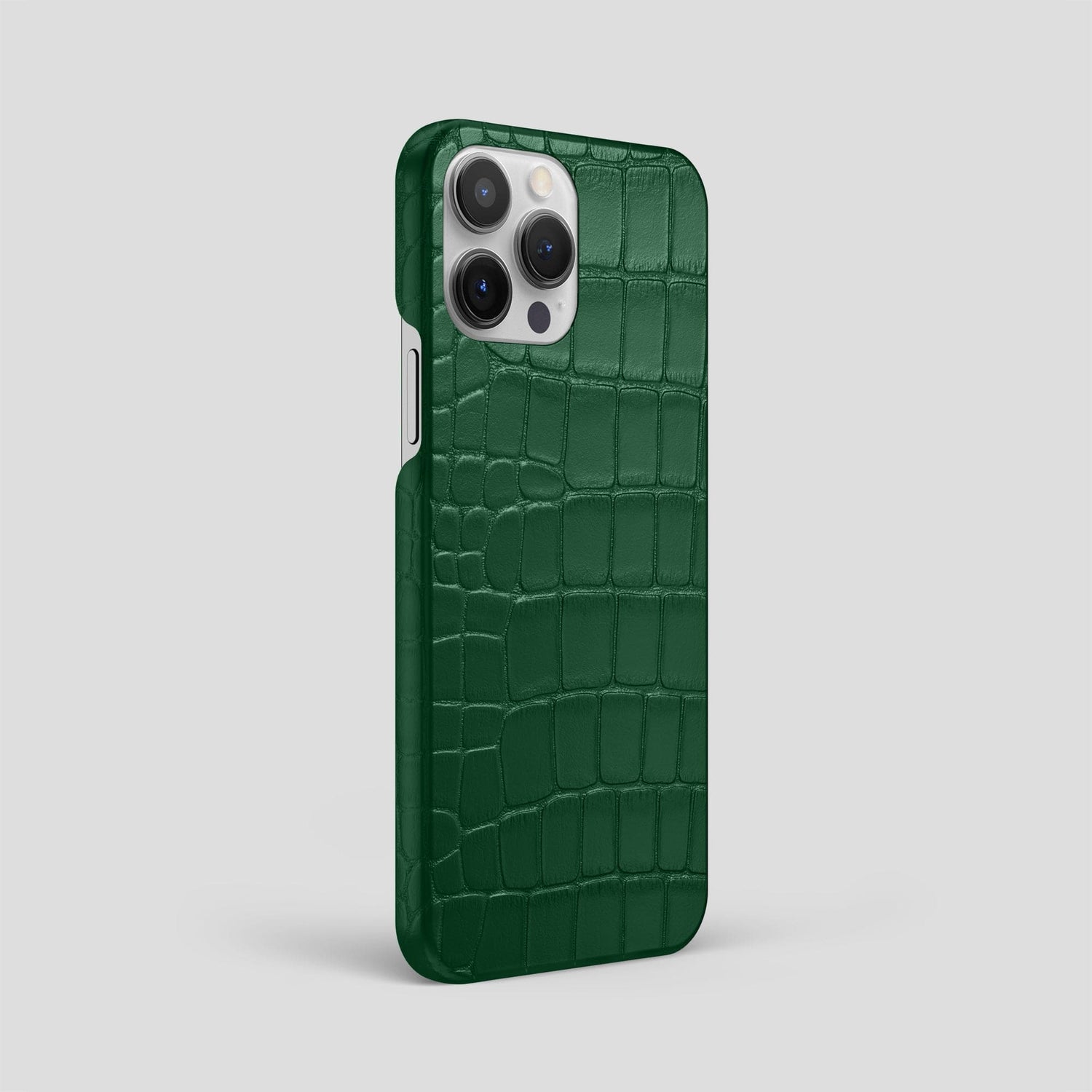 Forest-Green iPhone 15 Pro Max Slim Case Alligator -2 | Forest-Green