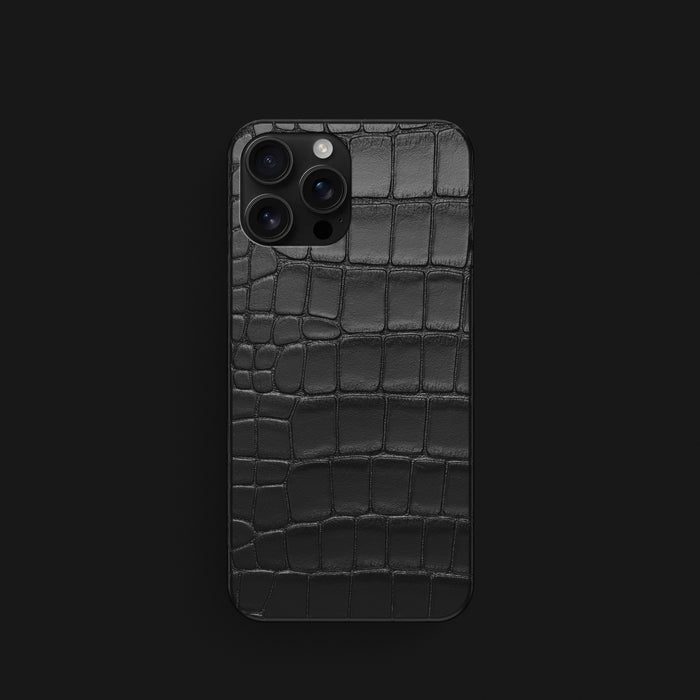 Slim Case Edition-Black For iPhone 16 Pro In Alligator -1 | Edition-Black