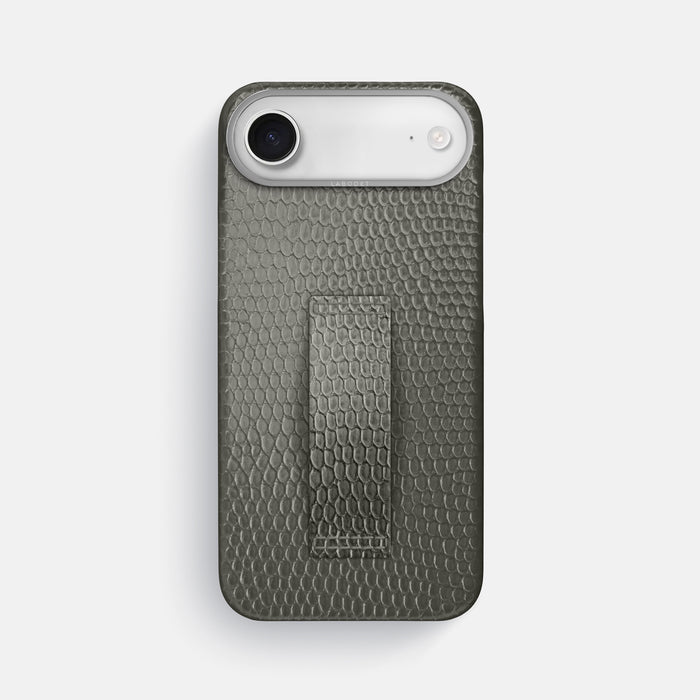 Finger Case For iPhone 17 Air In Lizard -1 | Grey-Steel