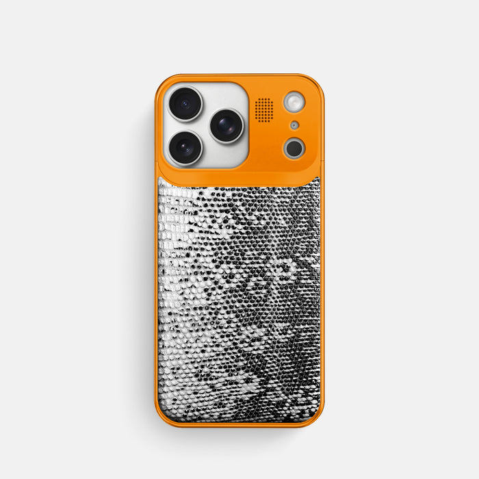 Metal Case For iPhone 17 Pro In Himalayan Lizard -1 | Dark-Orange