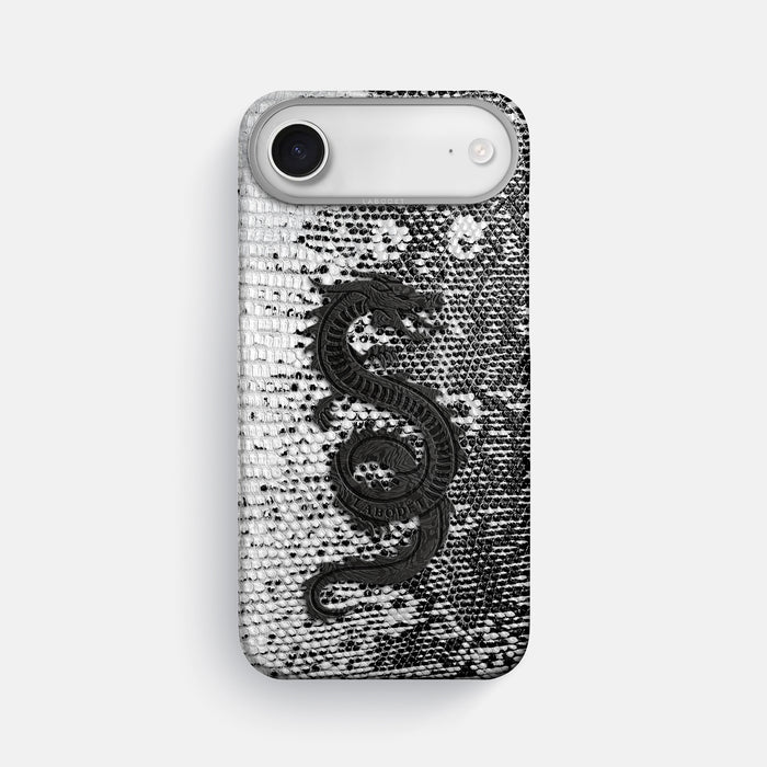Classic Case With Carbon Dragon For iPhone 17 Air In Himalayan Lizard -1 | Dark-Steel
