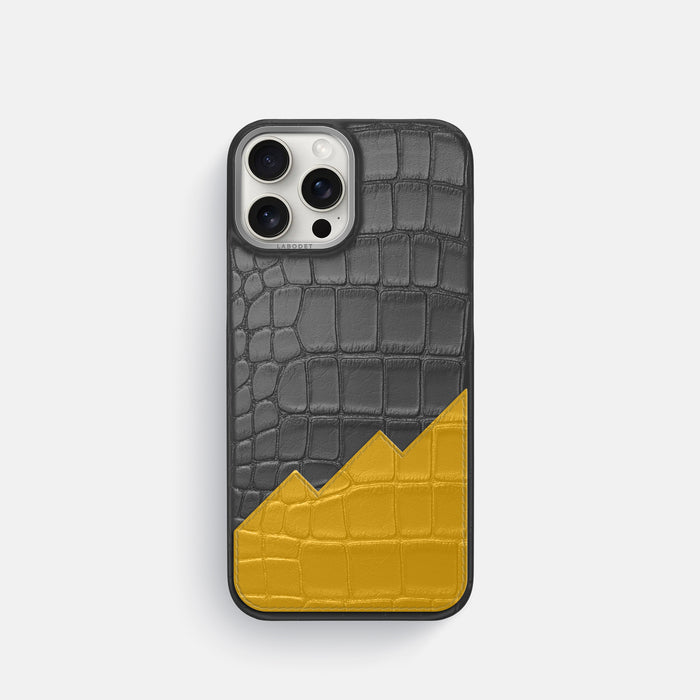 Classic Case With UpOnly For iPhone 16 Pro In Alligator -1 | Grey-Steel