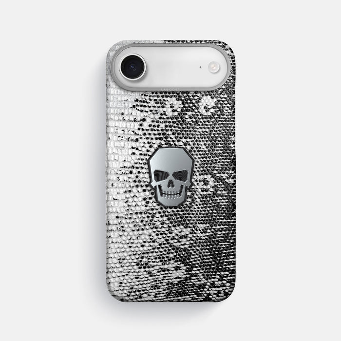 Classic Case With Titanium Skull For iPhone 17 Air In Himalayan Lizard -1 | Dark-Steel