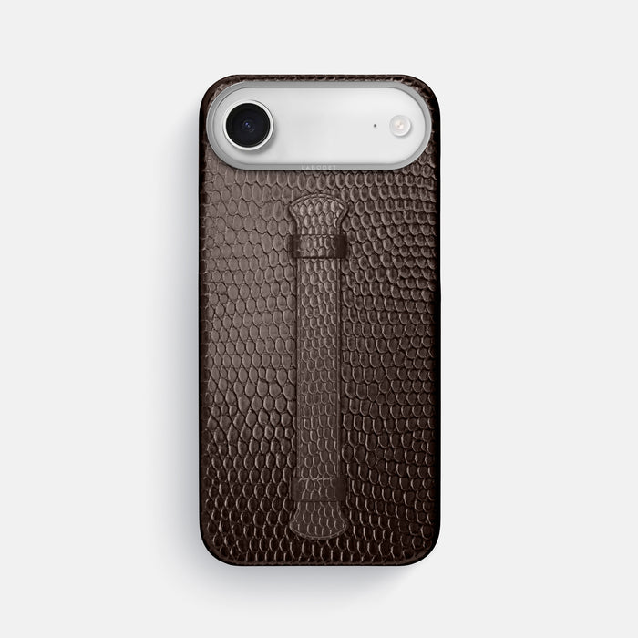 Center Handle For iPhone 17 Air In Lizard -1 | Brown-Steel