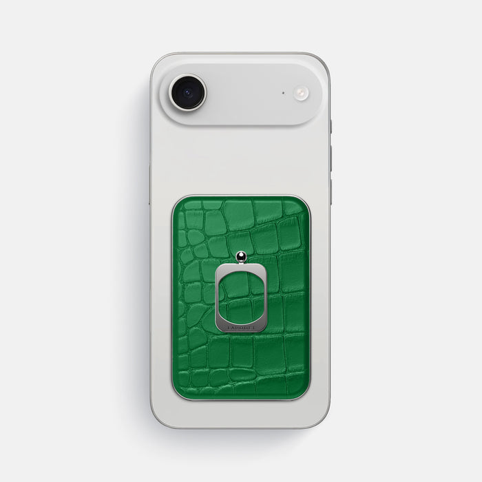 MagSafe Ring For iPhone 17 Air In Alligator -1 | Forest-Green-Steel