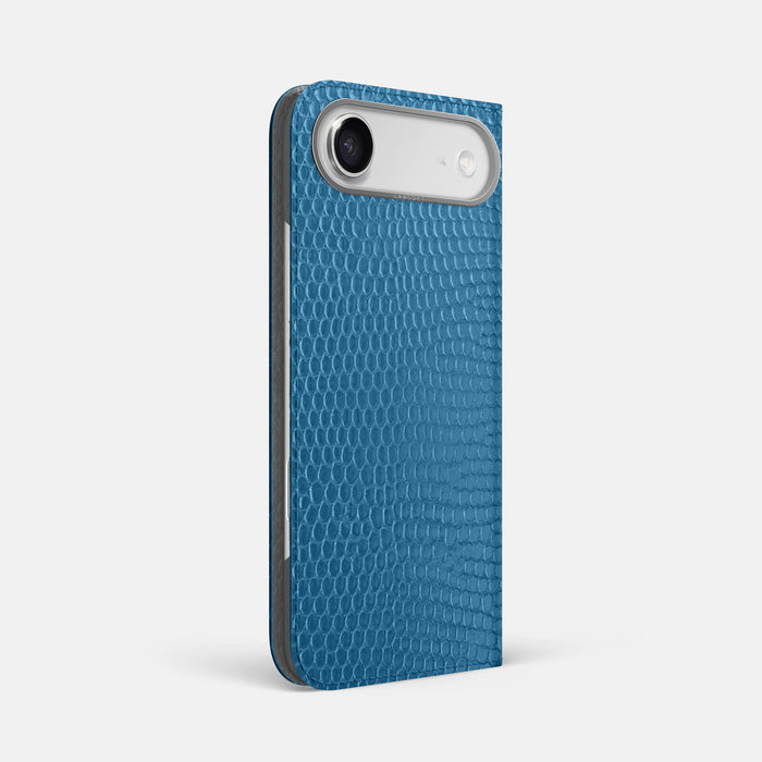 Folio Case For iPhone 17 Air In Lizard -1 | Blue-Steel