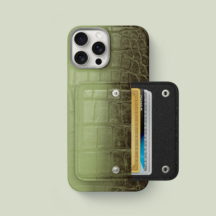Celadon Green iPhone 16 Pro Max Envelope Case Himalayan Crocodile -1 | Celadon-Green