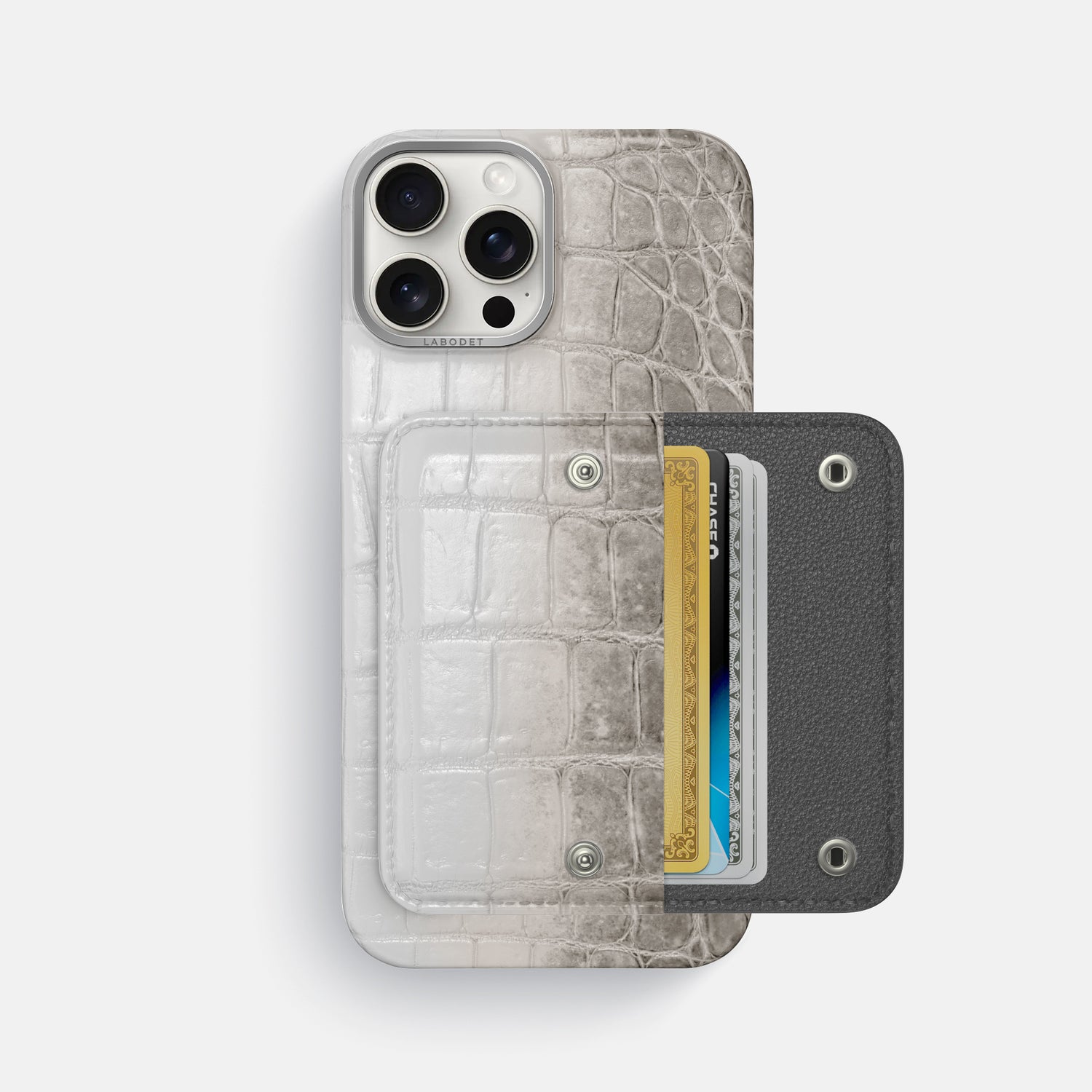 Grey iPhone 16 Pro Max Envelope Case Himalayan Crocodile -2 | Grey