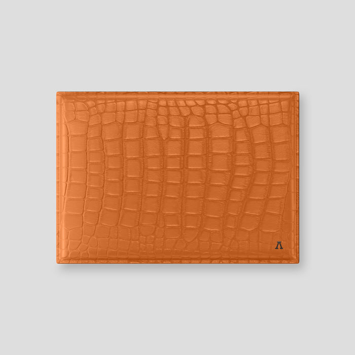 Orange Envelope Macbook 16 In Alligator with Black Metal -1 | Orange-Black