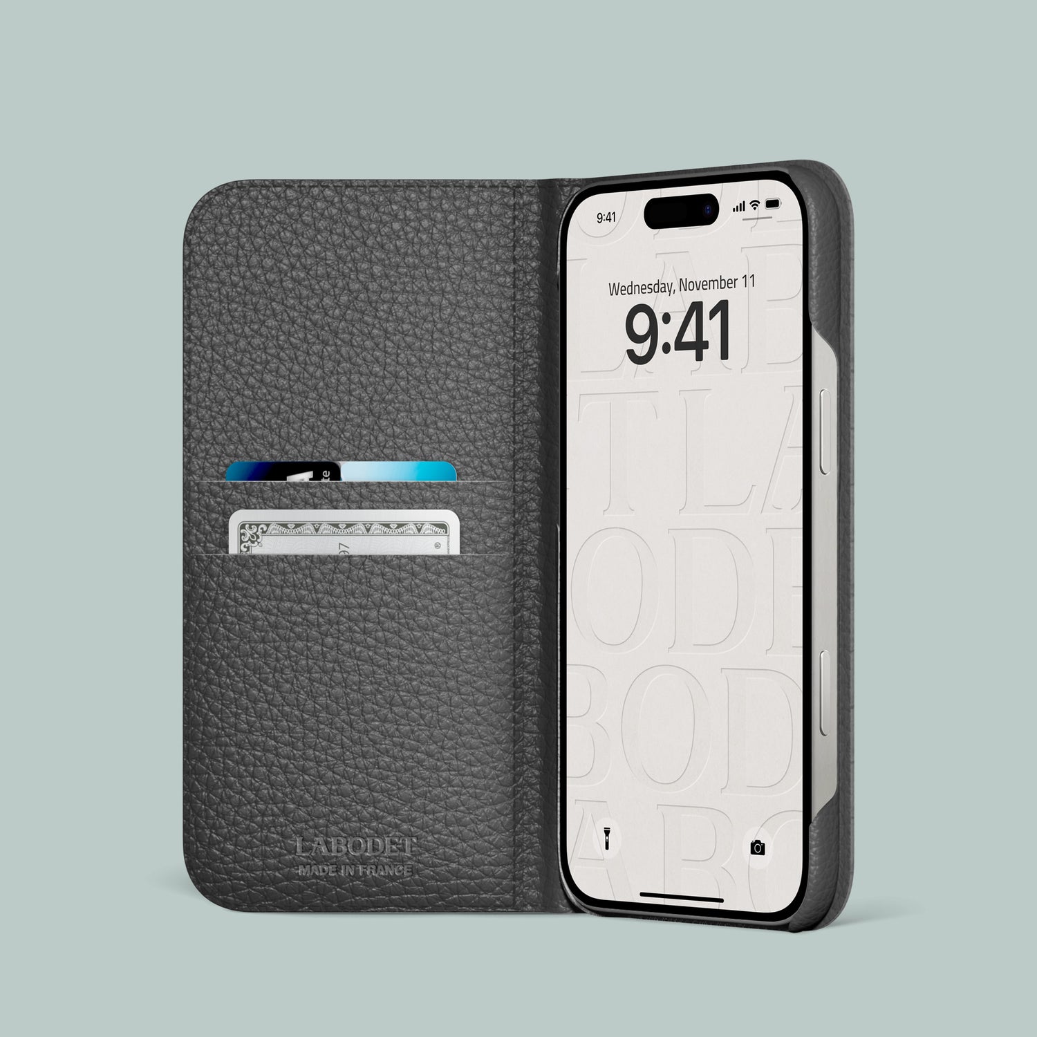 Icy iPhone 16 Pro Folio Case 1/1 Alligator with Steel Metal -2 | Icy-Steel