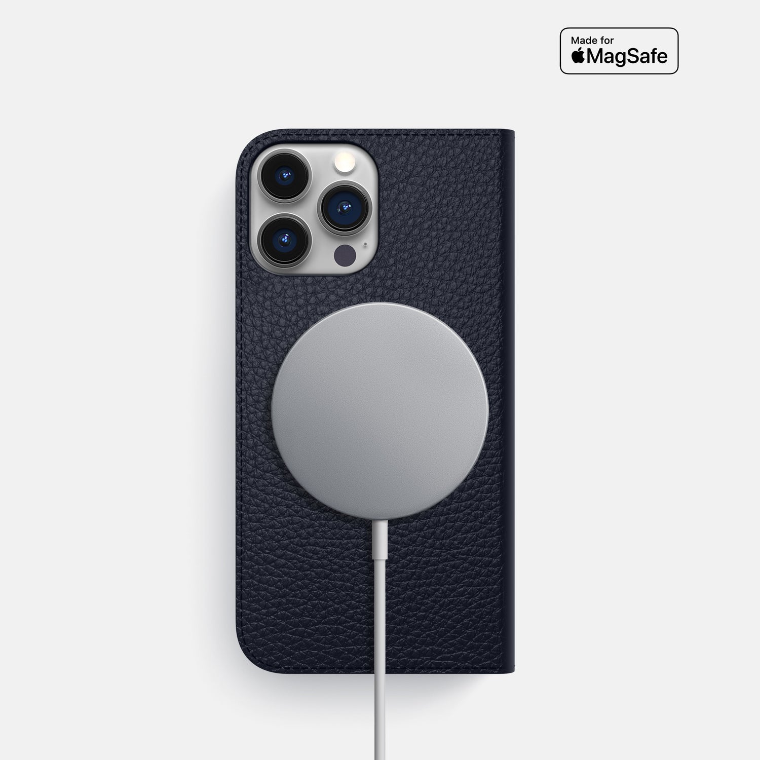 Marine iPhone 16 Pro Folio Case Calf -3 | Marine