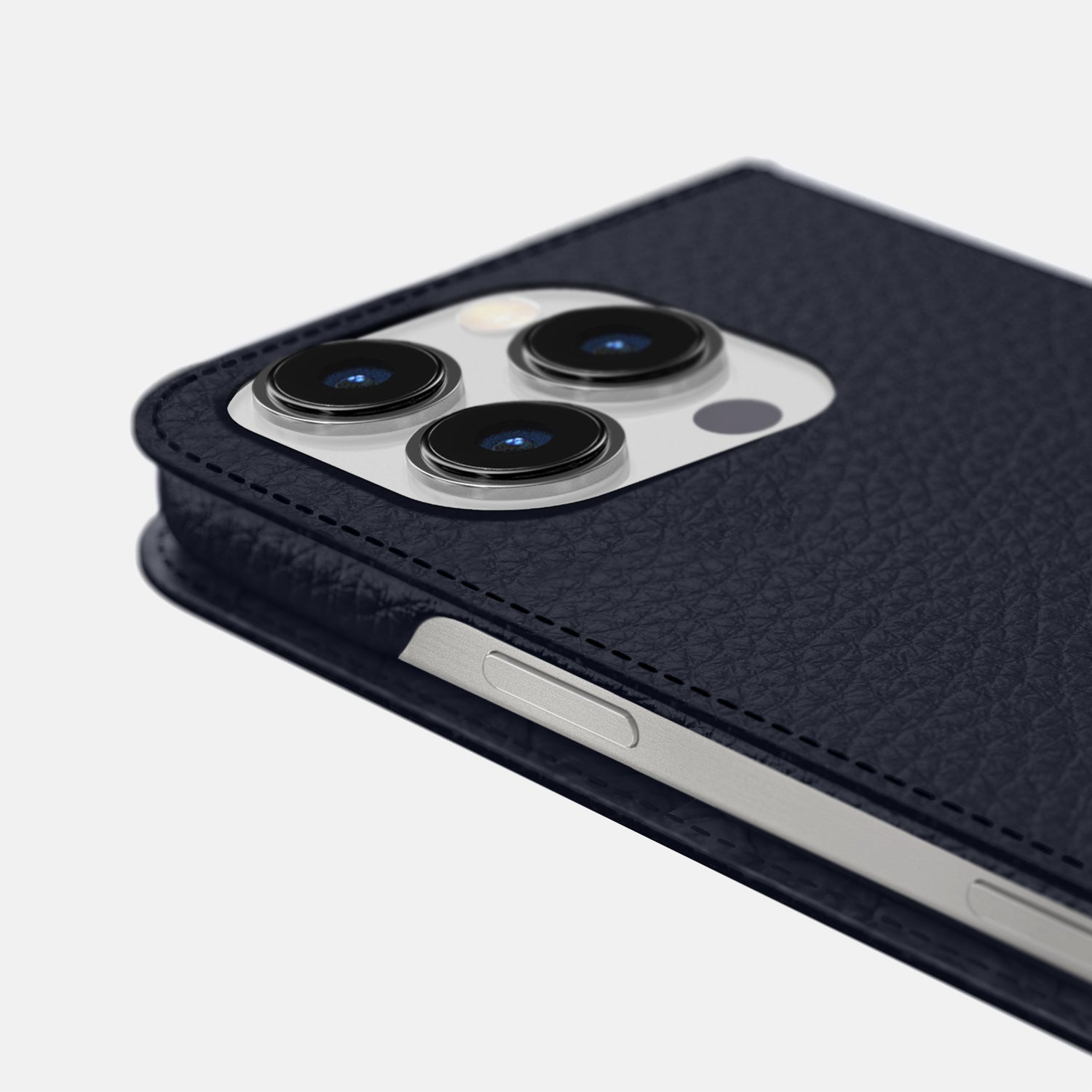 Marine iPhone 16 Pro Folio Case Calf -5 | Marine