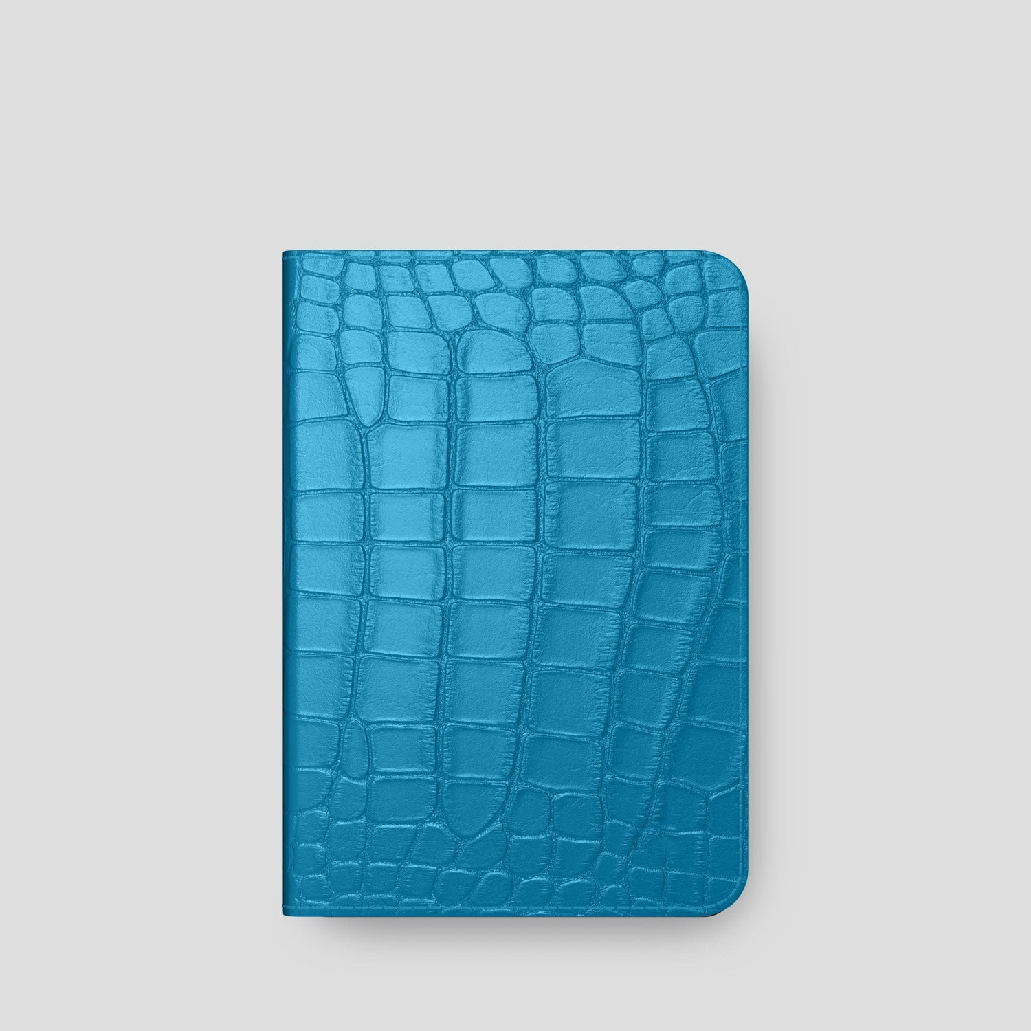 Curaçao-Blue Folio Stand Case For iPad Pro 11-inch (2nd/3rd/4th gen) Alligator -6 | Curaçao-Blue