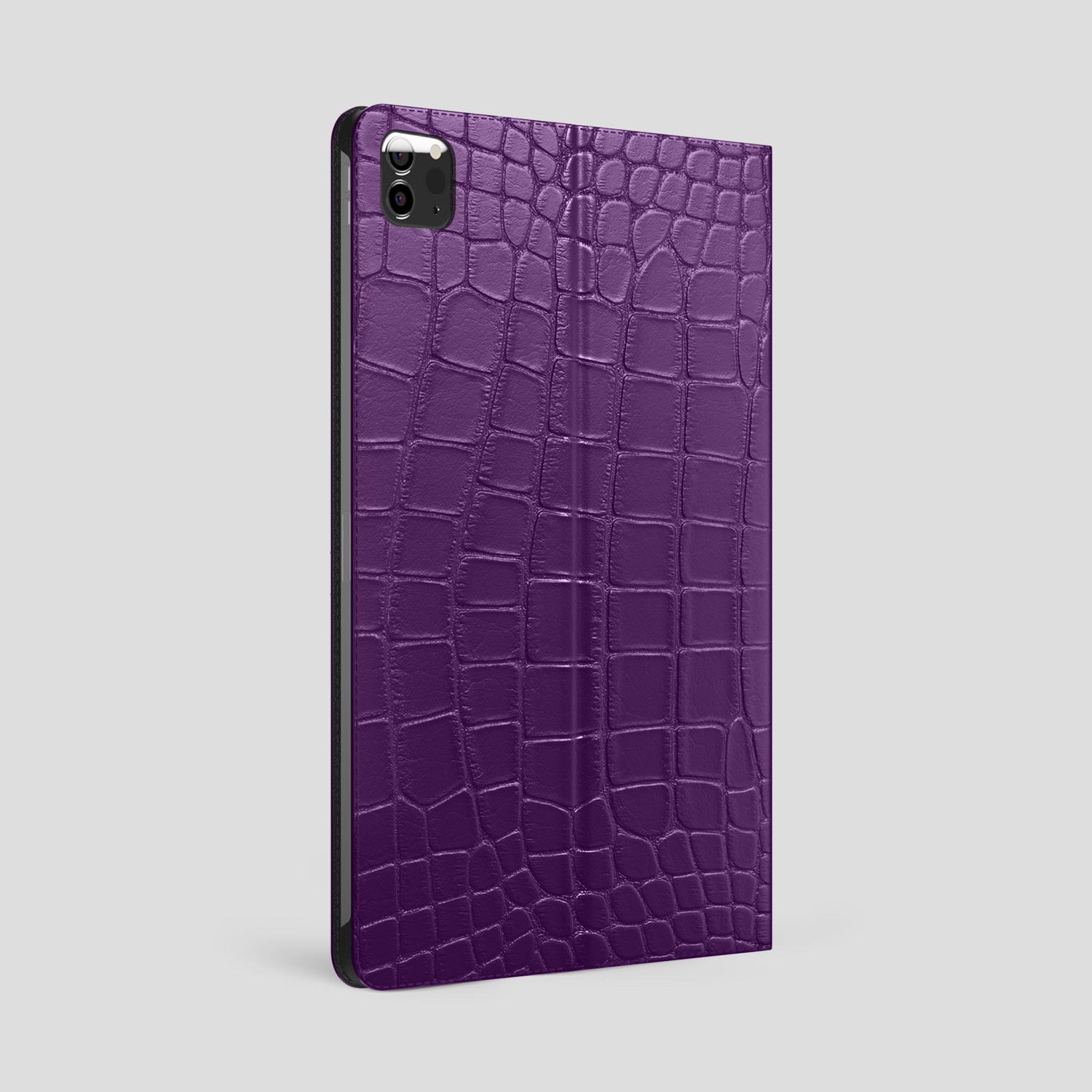Purple Folio Stand Case For iPad Pro 12.9-inch (5th gen) Alligator -2 | Purple