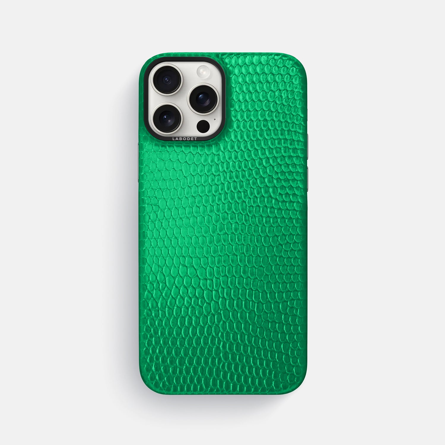 Apple-Green iPhone 16 Pro Max MagSafe Mask Lizard with Black Metal -3 | Apple-Green-Black