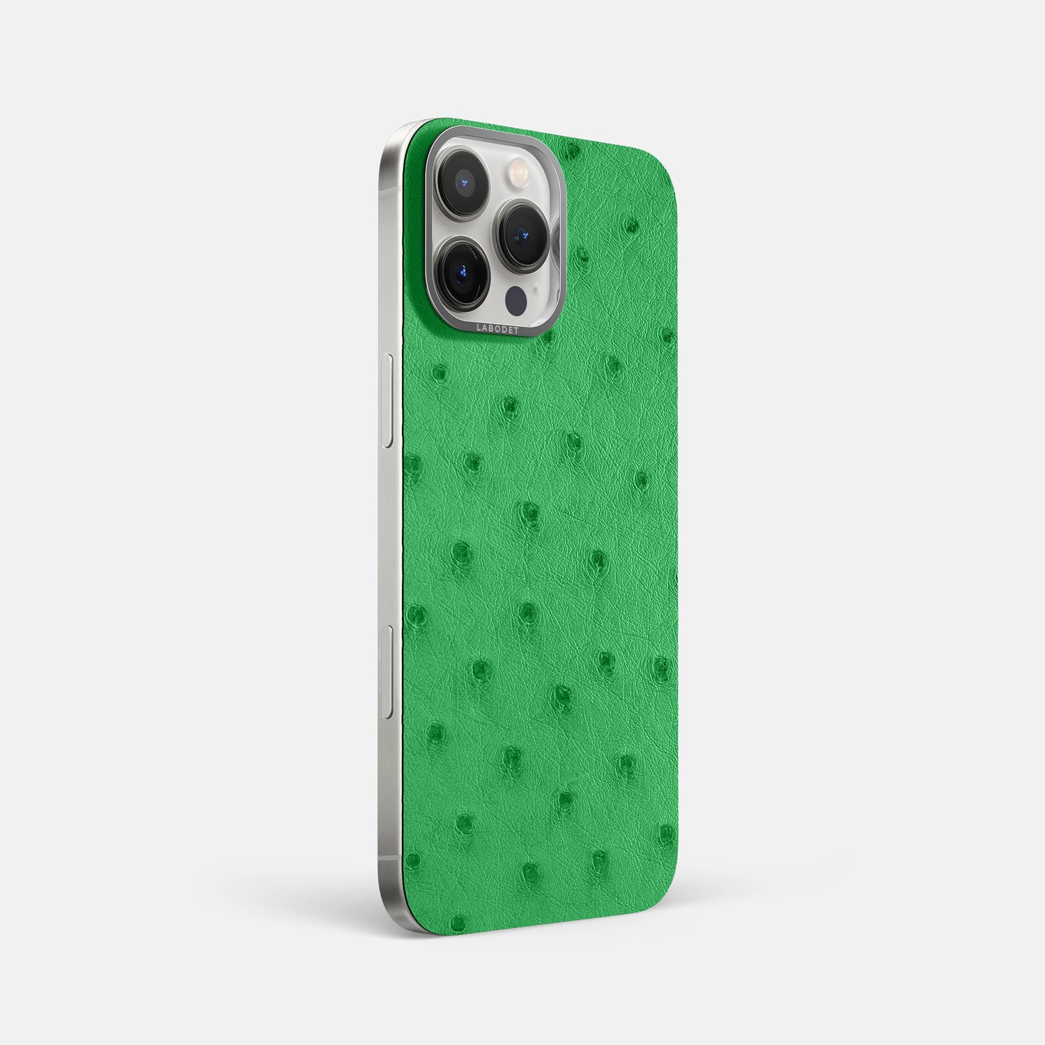 Kentucky Green iPhone 16 Pro Max MagSafe Mask Ostrich with Steel Metal -2 | Kentucky-Green-Steel