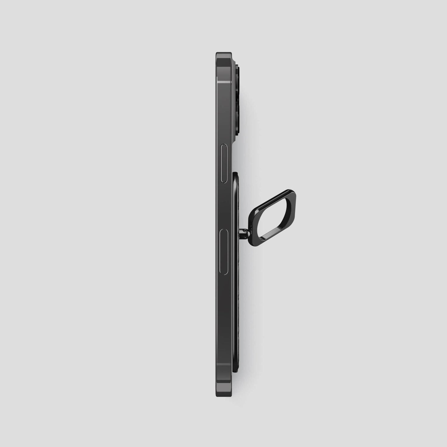 Black MagSafe Ring iPhone 14 Pro Max with Black Metal -3 | Black-Black