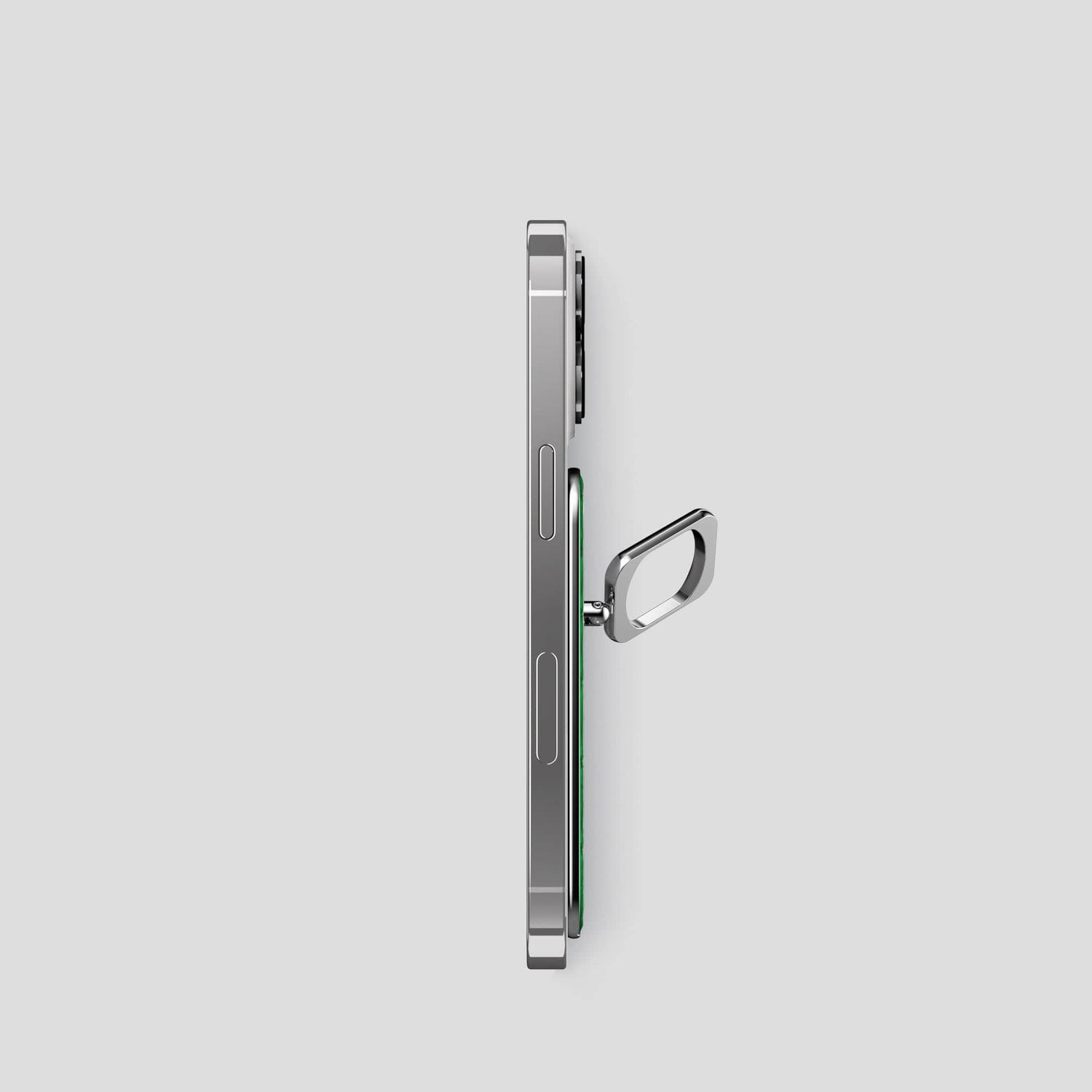 Kentucky Green iPhone 14 Pro MagSafe Ring Ostrich with Steel Metal -3 | Kentucky-Green-Steel