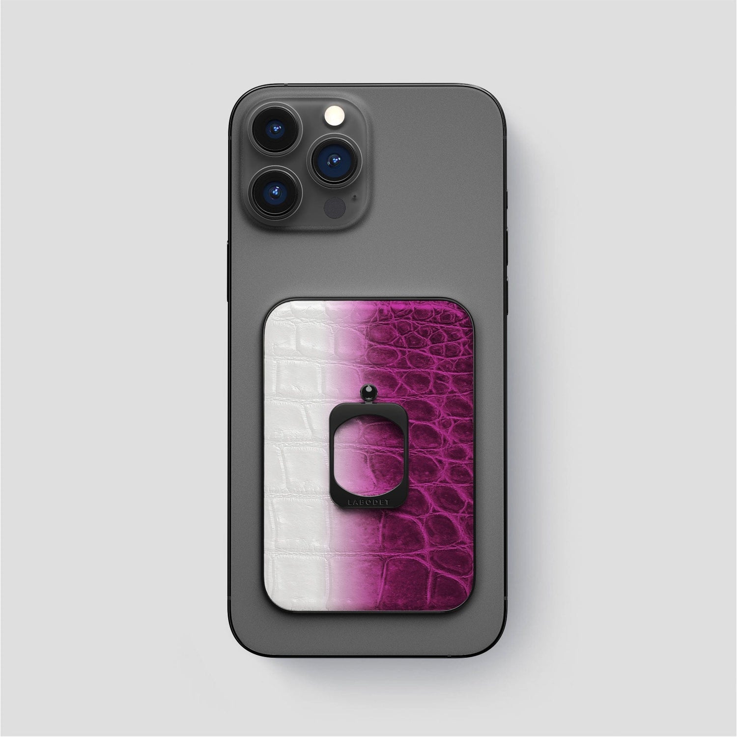 Fuchsia iPhone 14 Pro Max Himalaya MagSafe Ring with Black Metal -1 | Fuchsia-Black