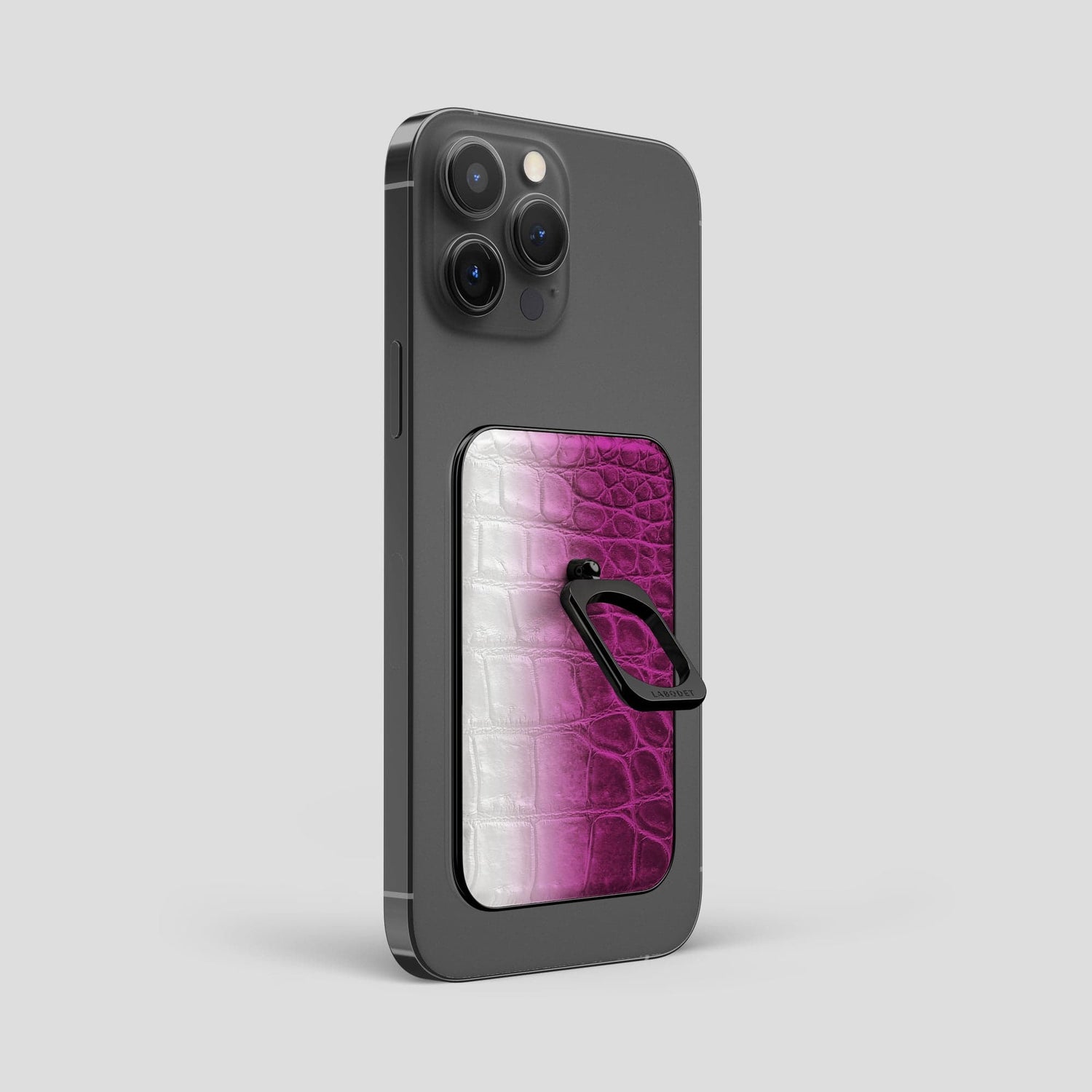 Fuchsia iPhone 14 Pro Max Himalaya MagSafe Ring with Black Metal -2 | Fuchsia-Black