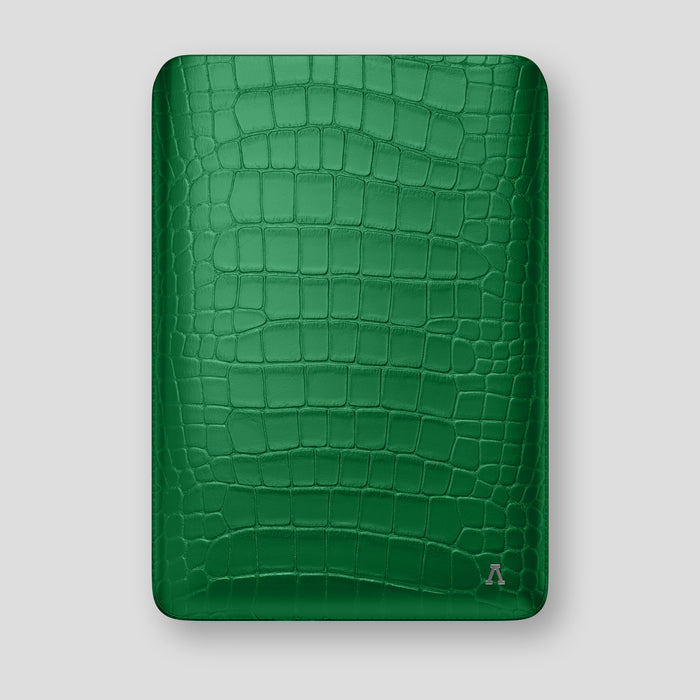 Forest-Green Sleeve MacBook Pro 16-inch In Alligator with Steel Metal -1 | Forest-Green-Steel