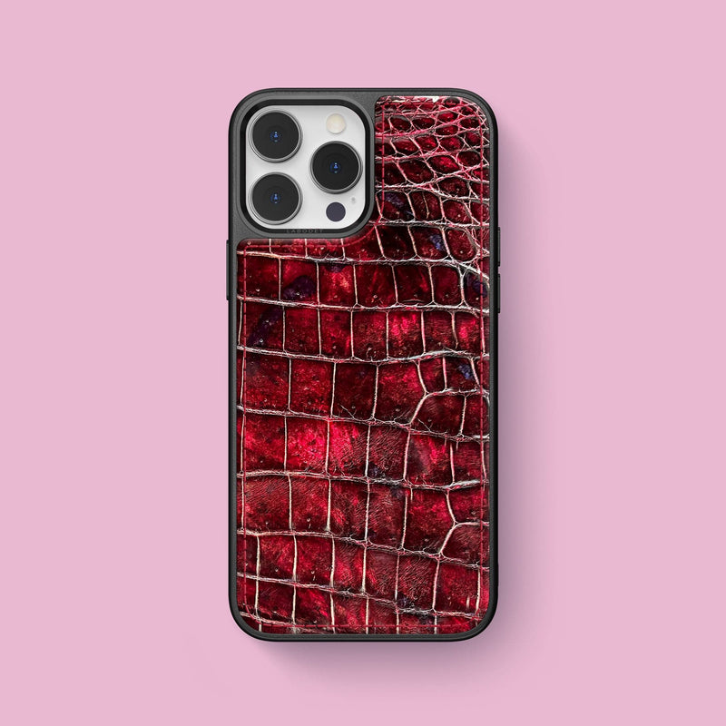 iPhone 15 Pro Max Sport Case 1/1 Ruby Alligator -1 | Ruby