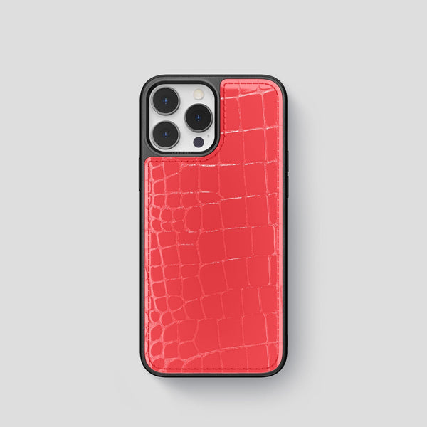 Sport Case For iPhone 14 Pro In Shiny Alligator