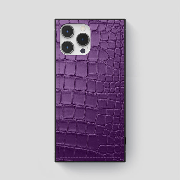 Square Case For iPhone 15 Pro Max In Alligator