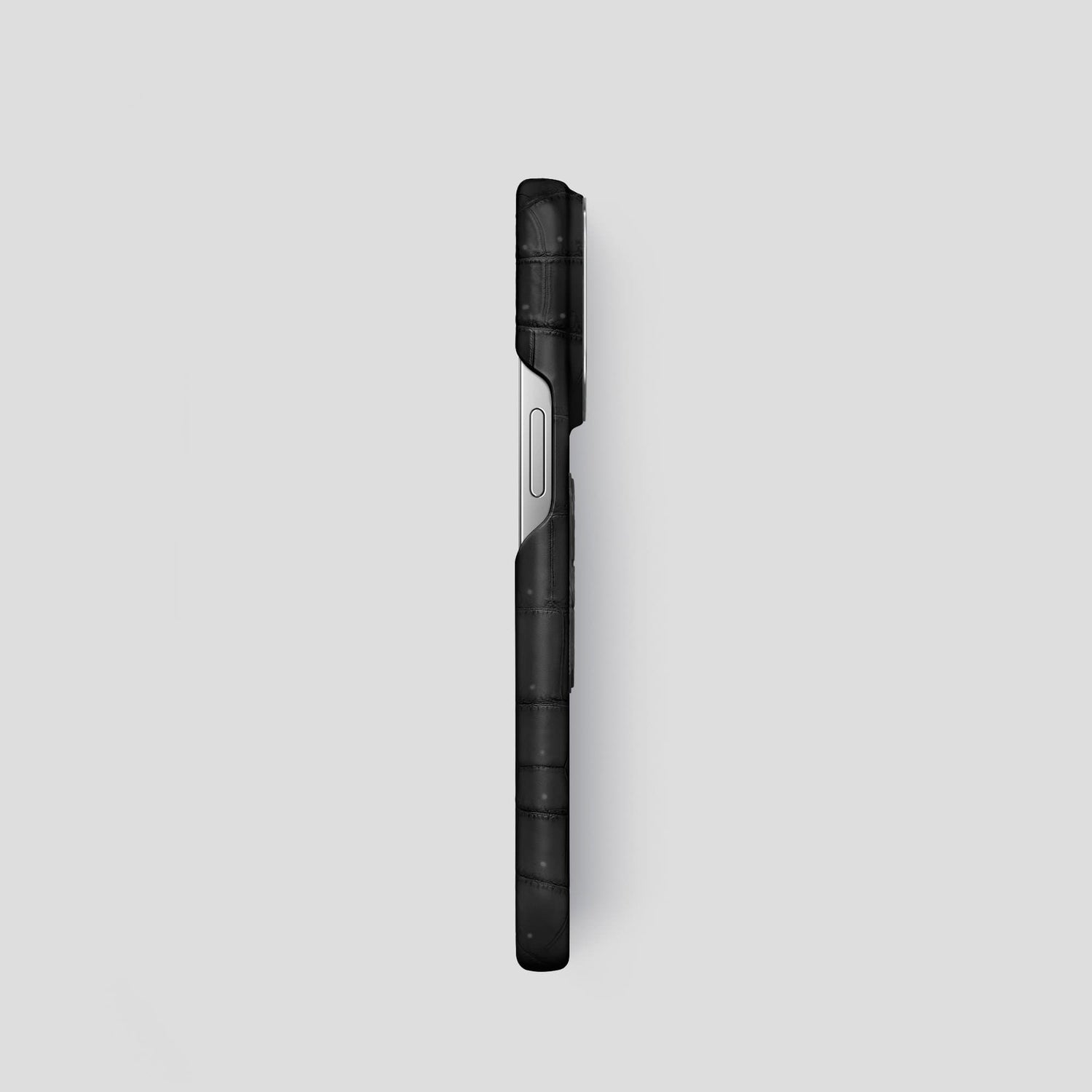 Black iPhone 13 Pro Classic Case with Steel Metal -3 | Black-Steel