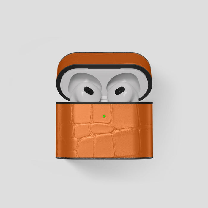 Orange AirPods 3 Case Carbon Alligator -1 | Orange