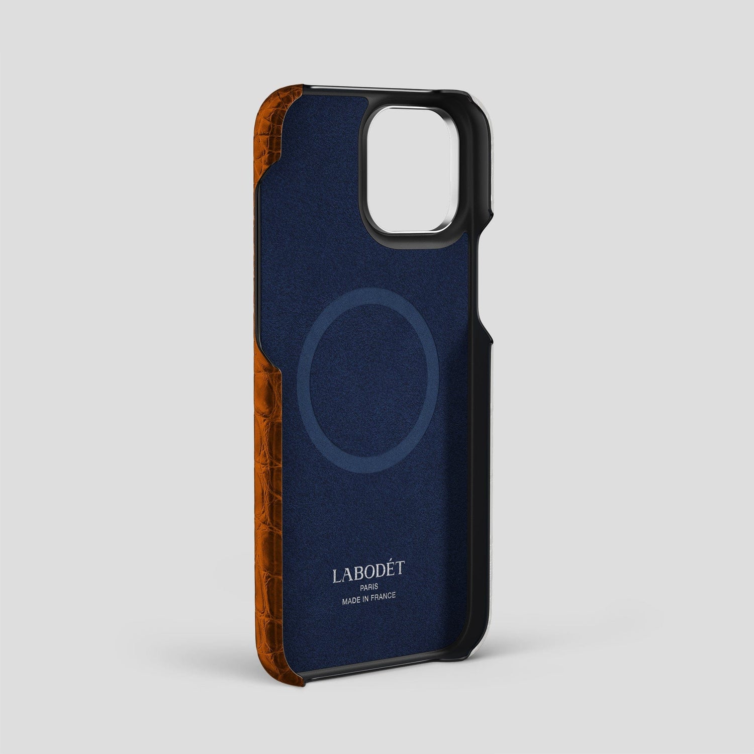 Orange iPhone 14 Pro Max Himalaya Card Case with Steel Metal -4 | Orange-Steel