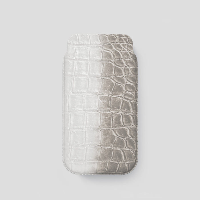 Light iPhone 14 Pro Himalaya Pouch Case Himalayan Crocodile -1 | Light