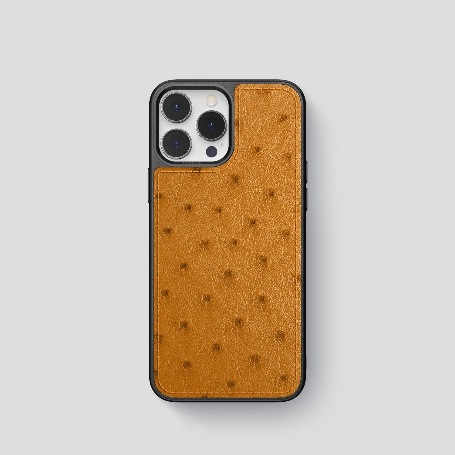 Chestnut iPhone 14 Pro Sport Case Ostrich -1 | Chestnut