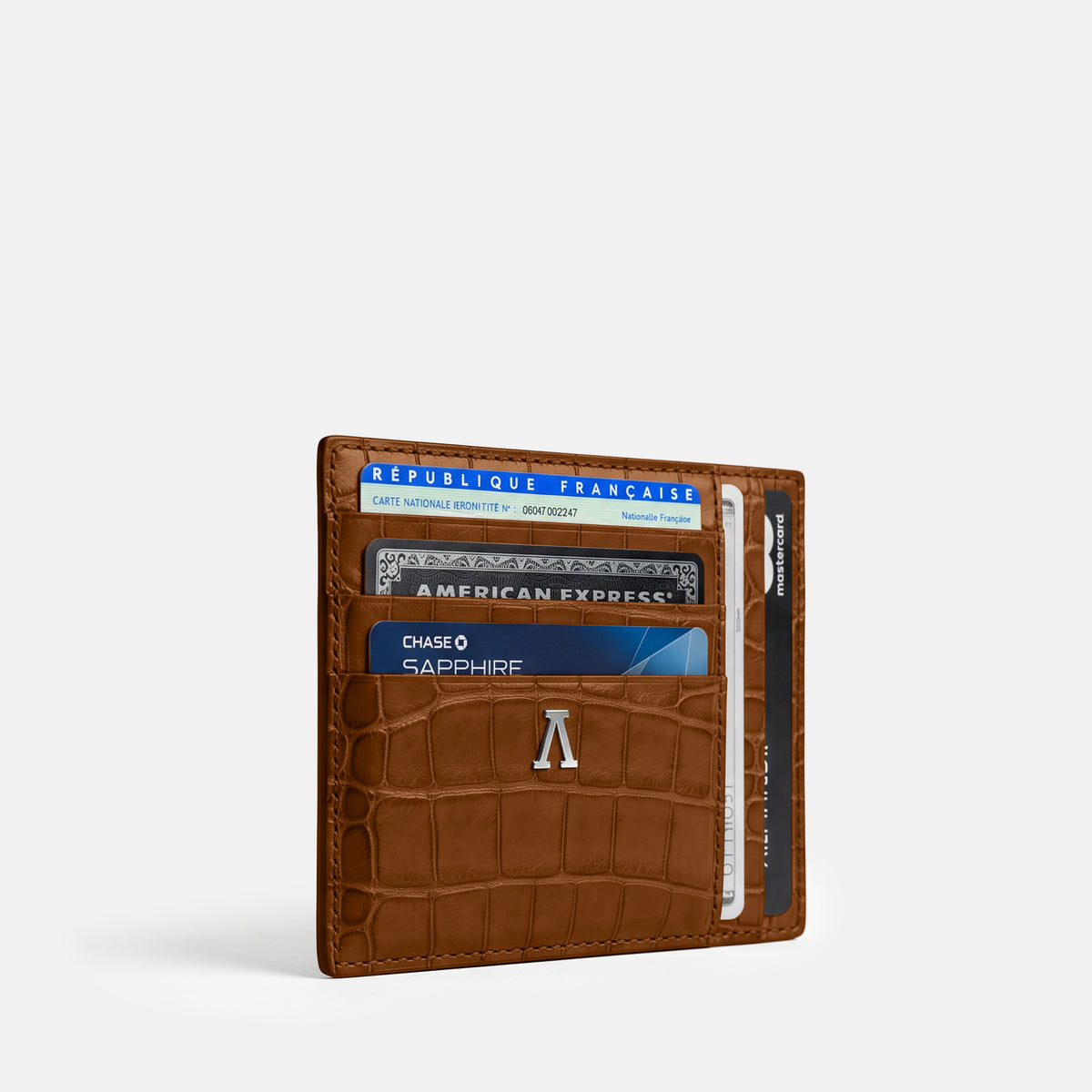 Honey 10 Cards Wallet Alligator with Steel Metal -2 | Honey-Steel