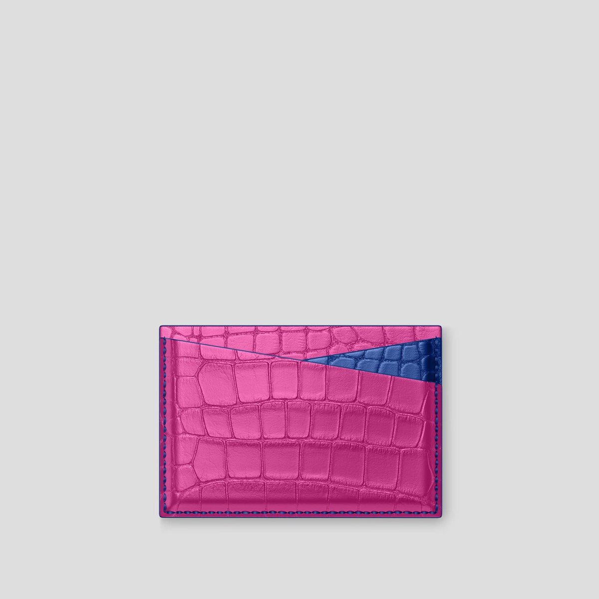 Fuchsia 4-Card Holder Alligator -2 | Fuchsia