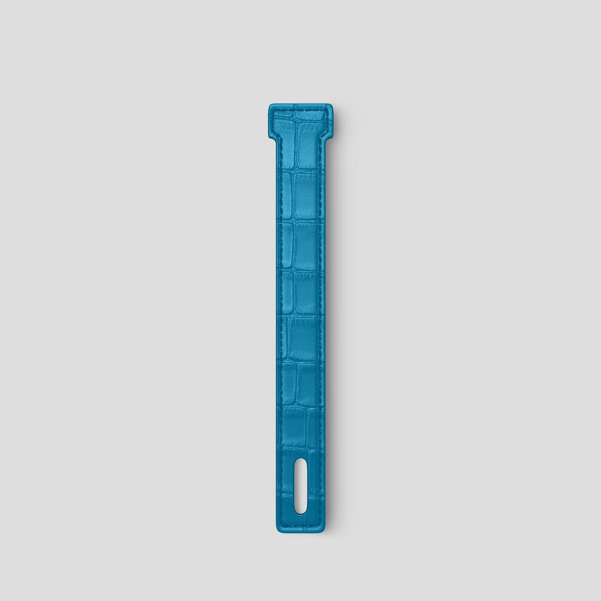 Curaçao-Blue iPhone 14 Additional Strap Alligator -2 | Curaçao-Blue