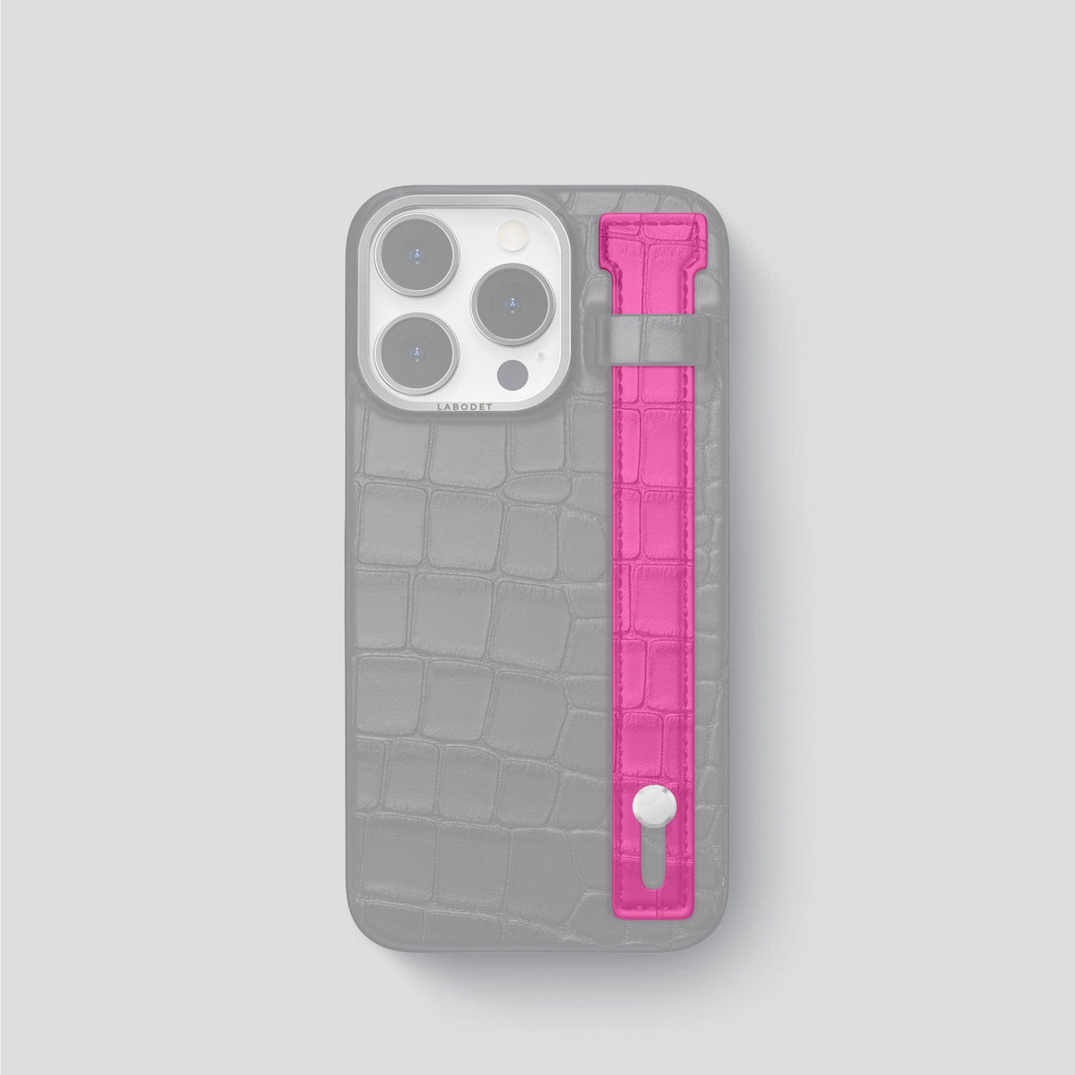 Fuchsia iPhone 14 Additional Strap Alligator -1 | Fuchsia