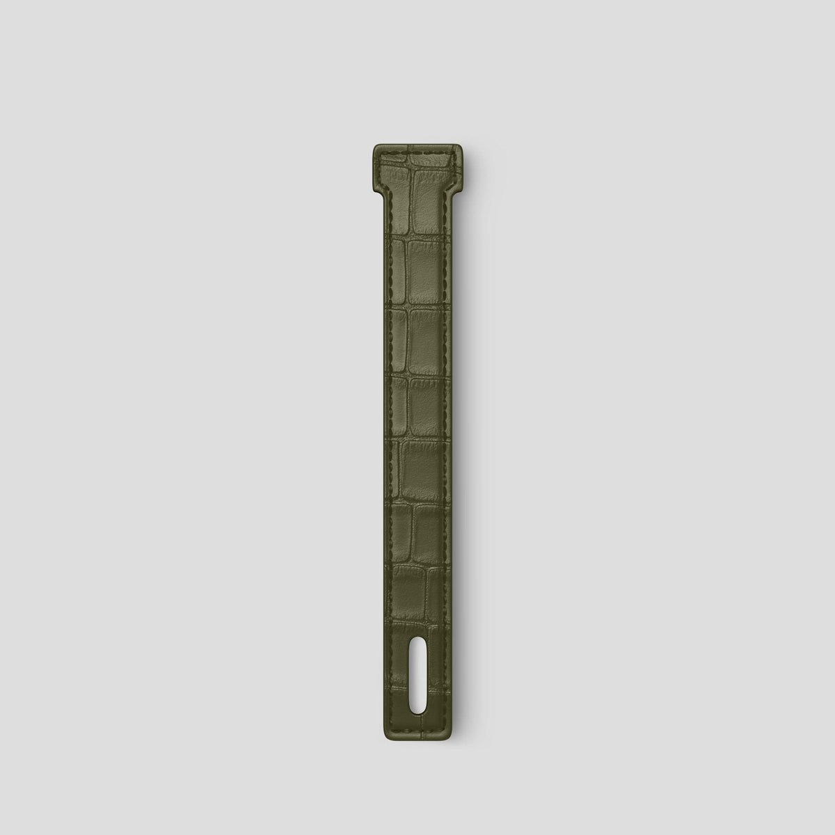 Kaki-Green iPhone 14 Additional Strap Alligator -2 | Kaki-Green