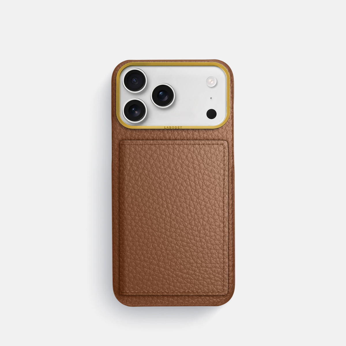 Bi-Fold Case For iPhone 17 Pro In Calf -1 | Caramel-Gold