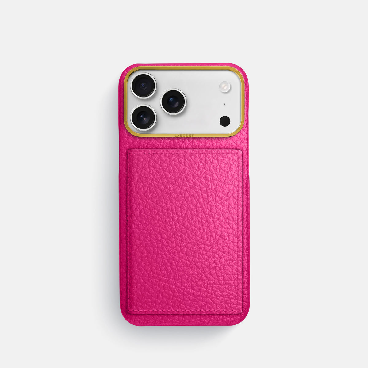 Bi-Fold Case For iPhone 17 Pro In Calf -1 | Magenta-Gold