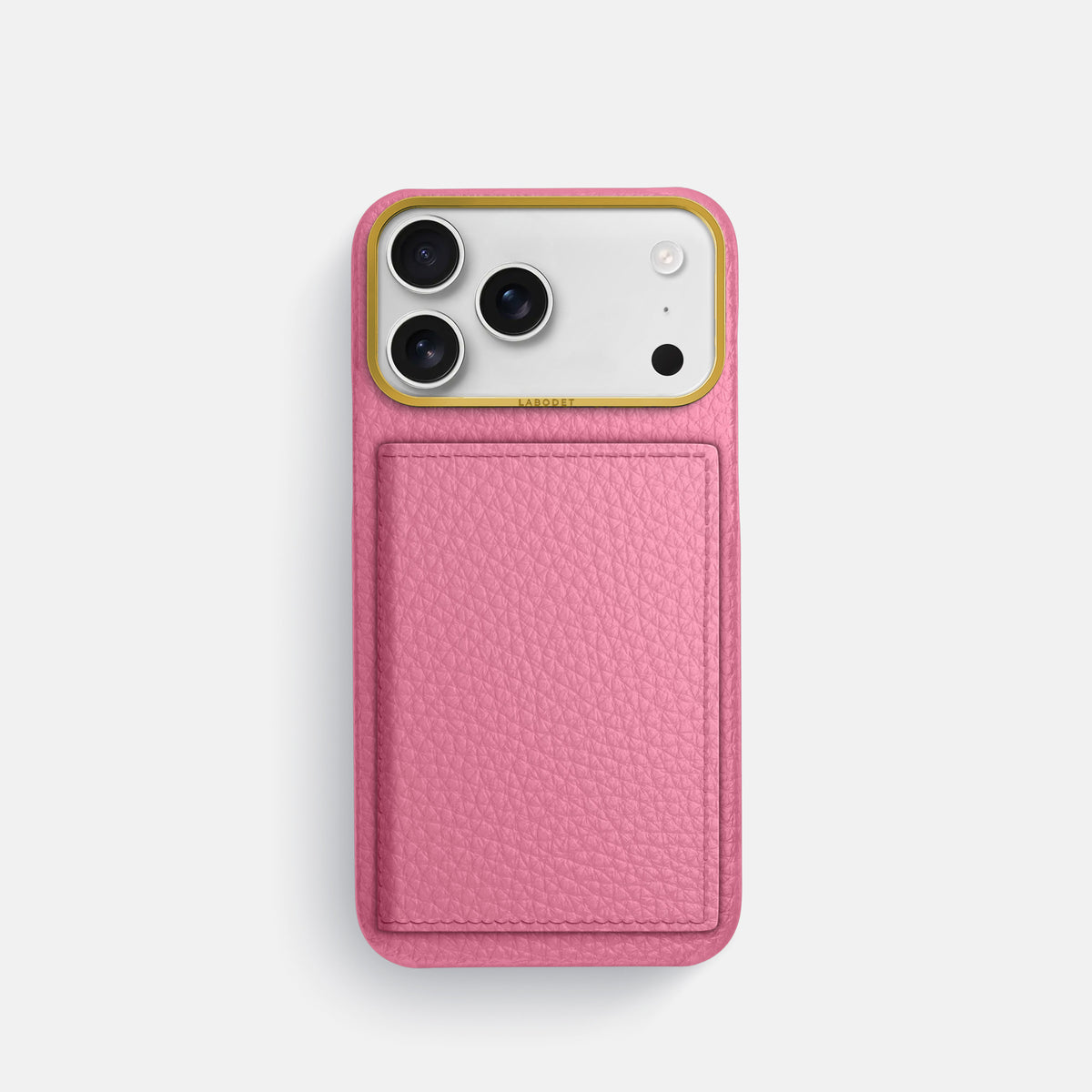 Bi-Fold Case For iPhone 17 Pro In Calf -1 | Pink-Gold
